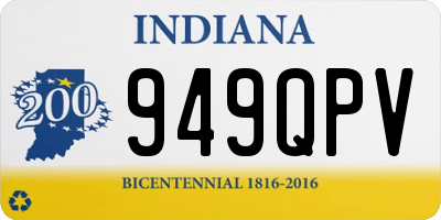 IN license plate 949QPV