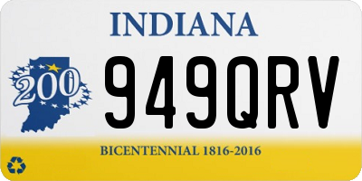IN license plate 949QRV