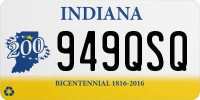 IN license plate 949QSQ