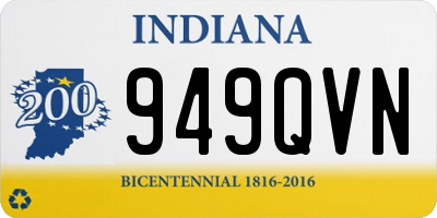 IN license plate 949QVN