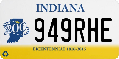 IN license plate 949RHE