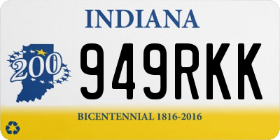 IN license plate 949RKK