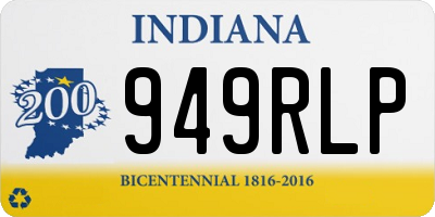 IN license plate 949RLP