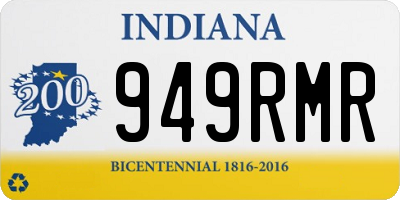 IN license plate 949RMR
