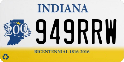 IN license plate 949RRW