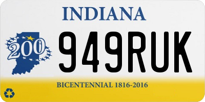 IN license plate 949RUK