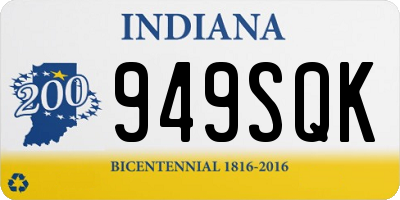 IN license plate 949SQK