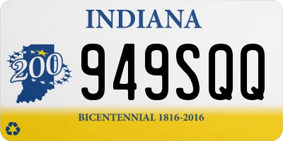 IN license plate 949SQQ