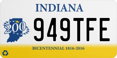 IN license plate 949TFE