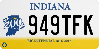 IN license plate 949TFK