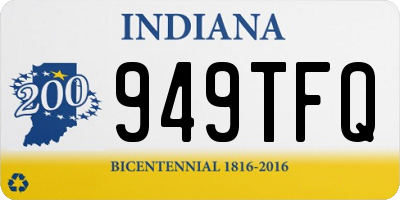 IN license plate 949TFQ