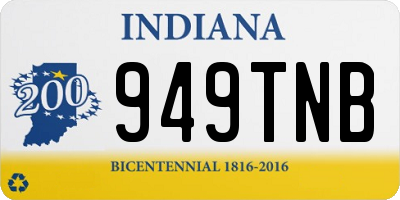 IN license plate 949TNB