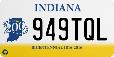IN license plate 949TQL