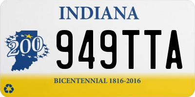 IN license plate 949TTA