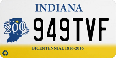 IN license plate 949TVF