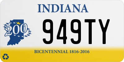 IN license plate 949TY