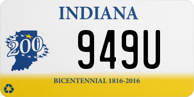 IN license plate 949U