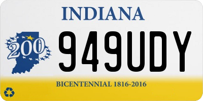 IN license plate 949UDY