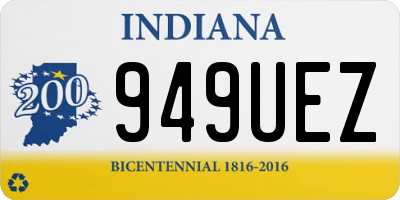 IN license plate 949UEZ