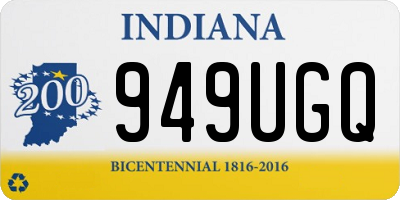 IN license plate 949UGQ