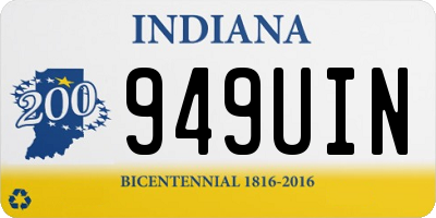 IN license plate 949UIN