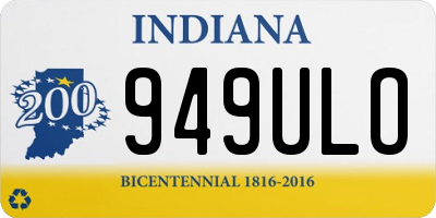 IN license plate 949ULO