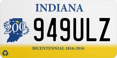 IN license plate 949ULZ