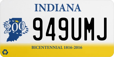 IN license plate 949UMJ