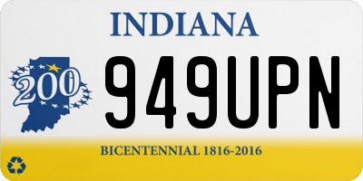 IN license plate 949UPN
