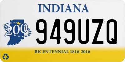 IN license plate 949UZQ
