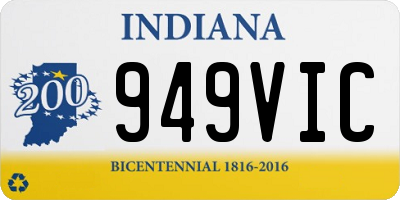 IN license plate 949VIC