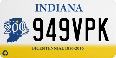 IN license plate 949VPK