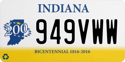 IN license plate 949VWW