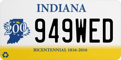 IN license plate 949WED
