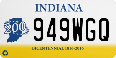IN license plate 949WGQ