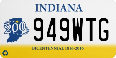 IN license plate 949WTG