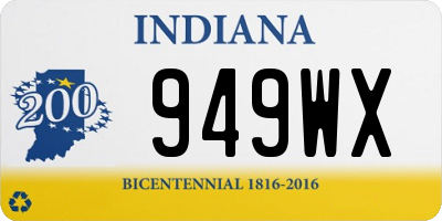 IN license plate 949WX