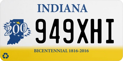 IN license plate 949XHI