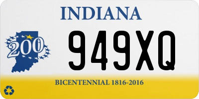 IN license plate 949XQ