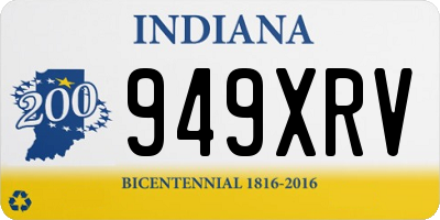 IN license plate 949XRV
