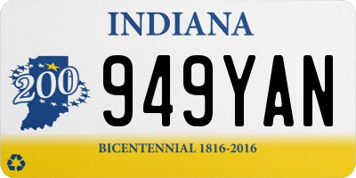 IN license plate 949YAN