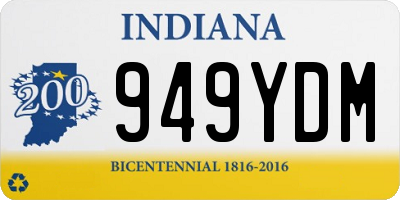 IN license plate 949YDM