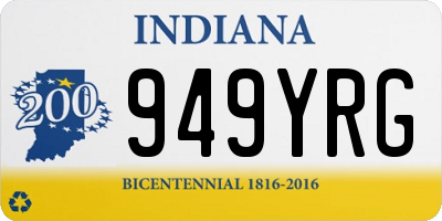 IN license plate 949YRG