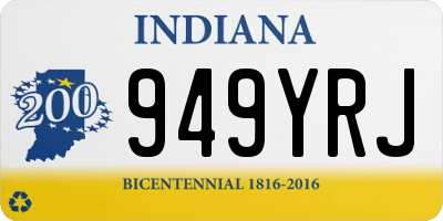 IN license plate 949YRJ