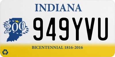 IN license plate 949YVU