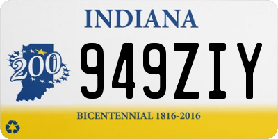 IN license plate 949ZIY
