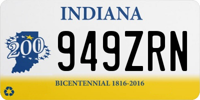 IN license plate 949ZRN
