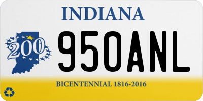 IN license plate 950ANL
