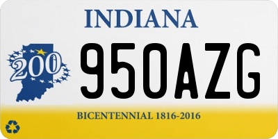 IN license plate 950AZG