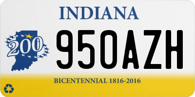IN license plate 950AZH